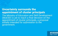 Uncertainty surrounds the appointment of cluster principals