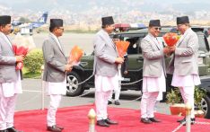 Prime Minister Dahal returns home after fortnight-long foreign trip