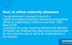 Govt. to rollout maternity allowance