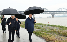Xi inspects Jiujiang in east China's Jiangxi Province