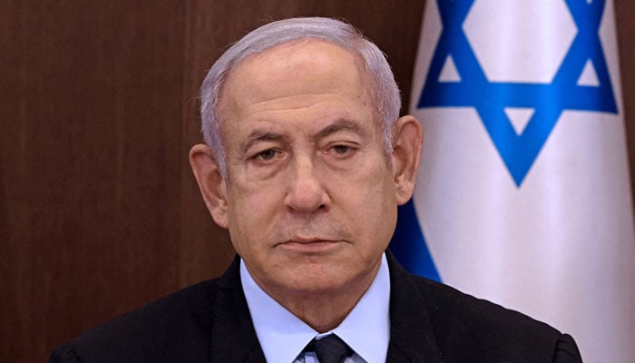 Israeli Prime Minister Benjamin Netanyahu addressing a parliamentary session. — AFP/File