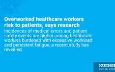 Overworked healthcare workers risk to patients, says research