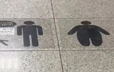 歧视胖人？韩国地铁扶梯标识惹大量争议