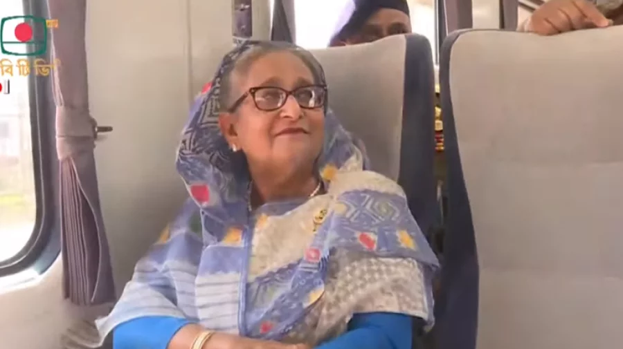 PM Hasina takes first ride from Cox's Bazar to Ramu
