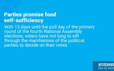 Parties promise food self-sufficiency
