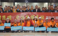 More than 100 Chinese Athletes Arrival in Pokhara International Airport Through Charter Flight of Himalaya Airlines 