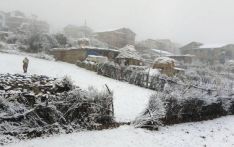 Snowfall in Humla, Mustang