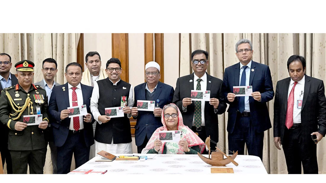 PM Hasina releases special commemorative postage stamp on Victory Day