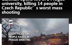捷克一大学发生枪击致十多人死亡 政府宣布全国哀悼日