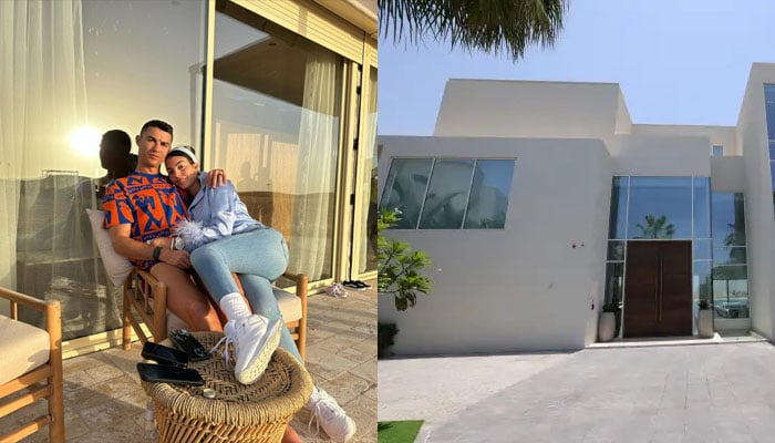 Cristiano Ronaldo with Georgina Rodriguez at their Dubai mansion. — Instagram/@georginaagio/AFP
