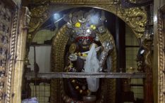 加德满都最古老的玛哈嘎拉（大黑天）神像