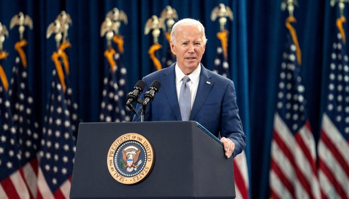 US President Joe Biden speaks on his economic plan for the country at Abbot´s Creek Community Center on January 18, 2024 in Raleigh, North Carolina. — AFP