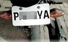 Offensive number plate bikers arrested