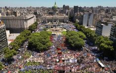 Major Argentine labor unions, organizations launch general strike against gov't austerity measures