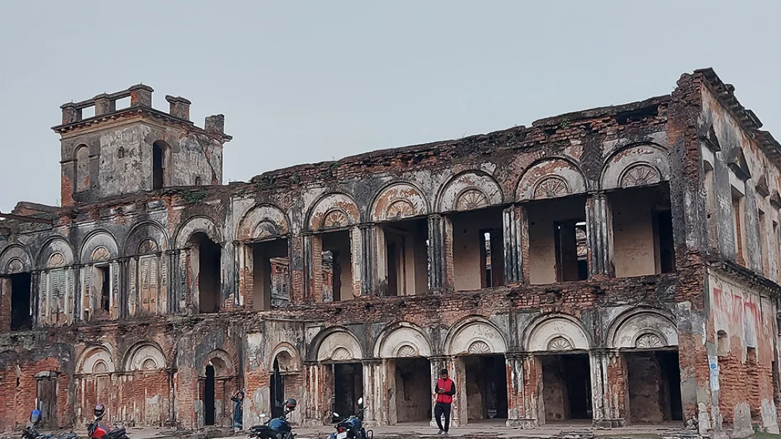 Teota Zamindar Bari in ruins