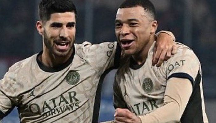 Kylian Mbappe shines as PSG holds firm to secure 2-1 win on Strasbourgs turf. — x/MbappeCentral
