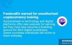 PandoraBiz warned for unauthorised cryptocurrency training