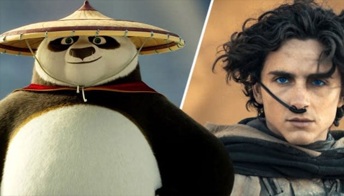 Kung Fu Panda 4 secures top spot at box office.