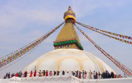Buddhist Celebrate Temal Jatra Today in Bouddhanath Stupa