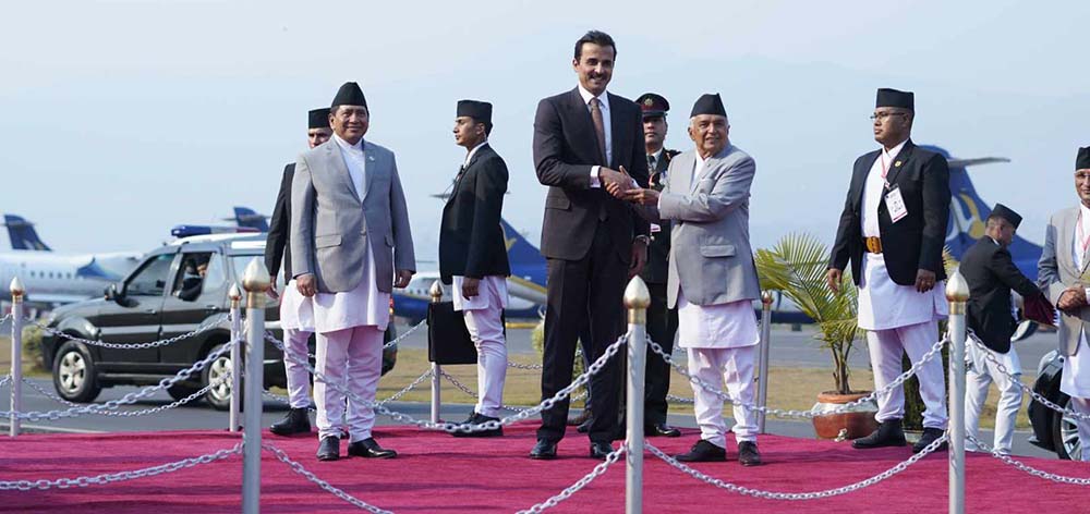 President-ramchandra-poudel-Quatar-king