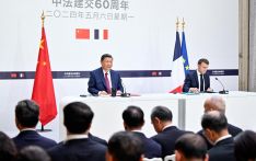 Xi, Macron jointly meet the press