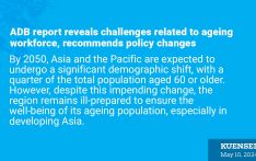 ADB report reveals challenges related to ageing workforce, recommends policy changes