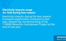 Electricity imports surge six-fold during lean season