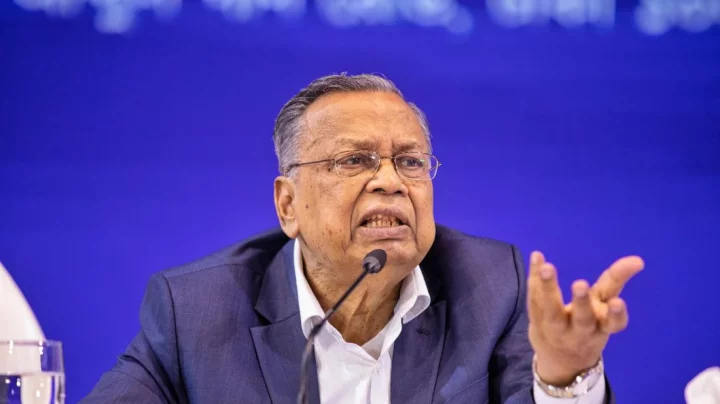 Finance Minister Abul Hassan Mahmood Ali speaks during the post-budget press briefing in Dhaka on Friday, June 7, 2024. Photo: Ahadul Karim Khan/Dhaka Tribune