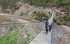 मोलुङ खोलामा पुल बन्दा स्थानीय हर्षित