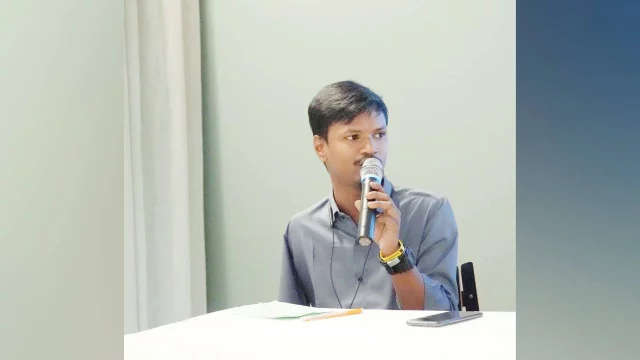 Alamgir Kabir, member of the Youth Taskforce for the Future