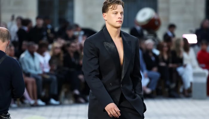 Joe Burrow at Vogue World runway