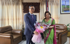 Chen Song Made a Courtesy Meeting with Newly Appointed Foreign Minister Rana