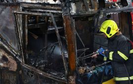 School bus catches fire in Thailand with 44 people on board