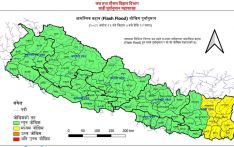 पूर्वका ९ जिल्लामा बाढीको जोखिम