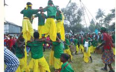 Santhals preparing for lively Dasai dance