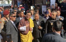 Bhutan King arrives in Kathmandu