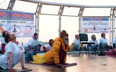 Yoga Day celebrated at Skywalk Tower