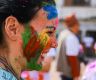 Foreign tourists celebrate Holi at Basantapur (Photo Feature)