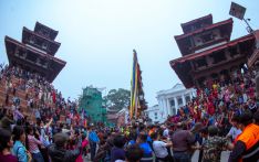 सेतो मच्छिन्द्रनाथको रथ लगन टोलमा लगियो