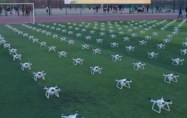 Amazing Drone Animation in the Skies of Tianjin, China-Guinness World Records