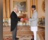 Letters of credence presented to King Charles