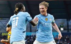 De Bruyne gives Man City crucial win over Wolves