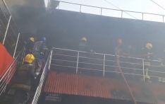 Satungal garment shop catches fire