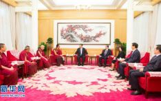 习近平接受班禅额尔德尼·确吉杰布拜见 俞正声陪同接受拜见