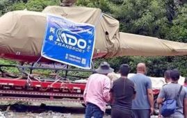 中尼边境首例直升机进口 陆路运输较海运省时三分之二