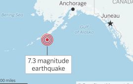7.3-magnitude quake strikes off Alaska