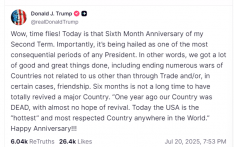 特朗普晒执政半年成绩单，美国民众：“我们成为了世界的笑柄”