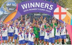 England shoot Spain out to lift Women's Euro 2025 trophy