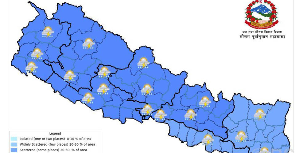 Nepal heavyrainfall in all prov