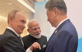 सँगै देखिए मोदी, पुटिन र सी